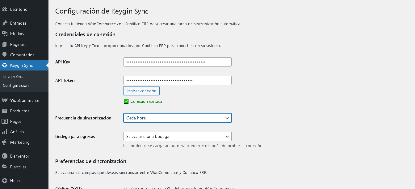 Choose a sync frequency
